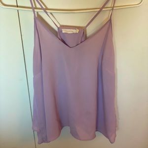Lush brand tank top with crisscross open back size XS